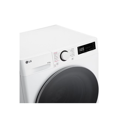 LG Washing machine with dryer | F2DR508S1W | Energy efficiency class A-10%/E | Front loading | Washi
