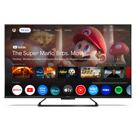 Sharp | 43HR7265E | 43 | Smart TV | Google TV | Black
