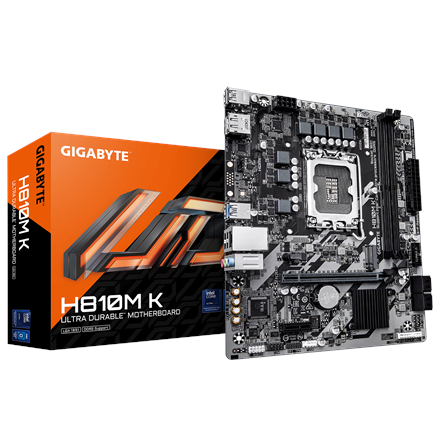 Gigabyte H810M K | Processor family Intel | Processor socket LGA1851 | DDR5 | Supported hard disk dr