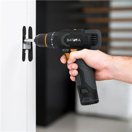 Batavia B.V. 12V Cordless Combi Drill - Fixxpack 2.0 Set (incl. 2.0Ah Battery & USB-C charging Cable
