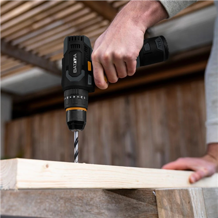 Batavia B.V. 12V Cordless Combi Drill - Fixxpack 2.0 Set (incl. 2.0Ah Battery & USB-C charging Cable