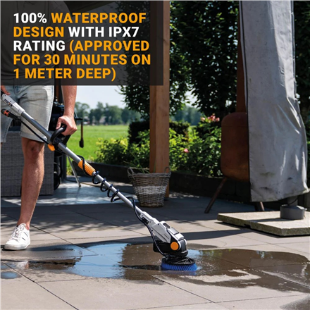 Batavia B.V. 18V Twin Brush - Cordless Brushless Telescopic Power Scrubber