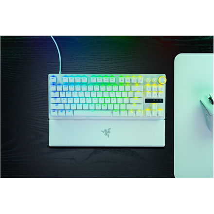 Razer Huntsman V3 Pro Tenkeyless 8KHz | Gaming keyboard | Wired | US | White | Razer Analog Optical 