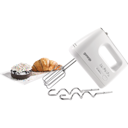 Gorenje | Hand Mixer | M460CDC | Hand Mixer | 460 W | Number of speeds 5 | Turbo mode | White