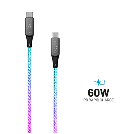 Fixed | Glowing Charging Cable USB-C/USB-C
