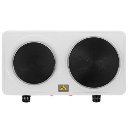 Adler Hot Plate | AD 6520 | Number of burners/cooking zones 2 | White | Electric