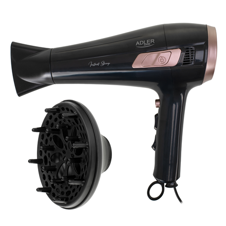 Adler Hair dryer with retractable power cord | AD 2283 | 2400 W | Number of temperature settings 3 |