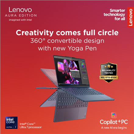 Lenovo Yoga 9 2-in-1 14ILL10 | Luna Grey | 14 " | OLED | Touchscreen | 2.8K WQXGA+ | 2880 x 1800 pix