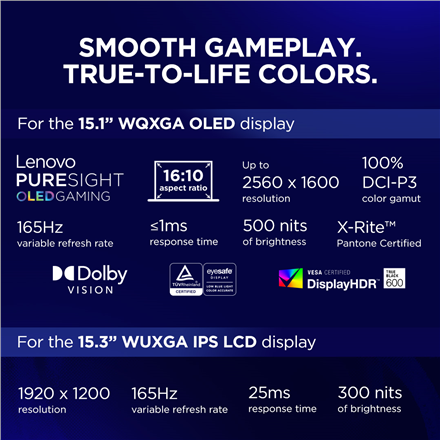 Lenovo Legion 5 15IRX10 | Eclipse Black | 15.1 " | OLED | WQXGA | 2560 x 1600 pixels | Glossy | Inte