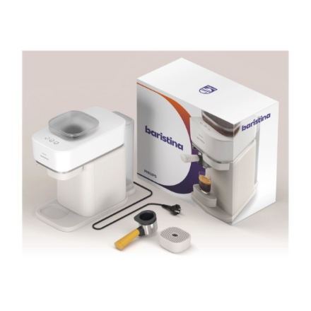 Philips Coffee maker | BAR300/03 Baristina | Pump pressure 16 bar | Semi-automatic | 122.8 W | White