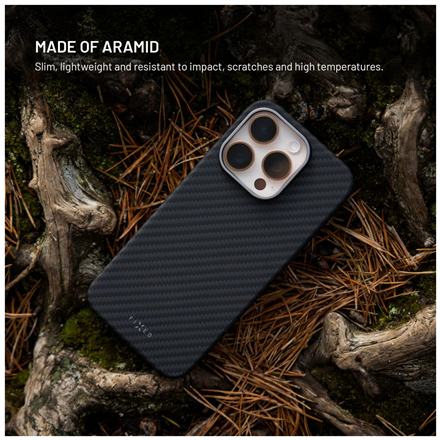 Fixed MagVelar | Back cover | Apple | iPhone 17 Pro Max | Aramid fibers | Black