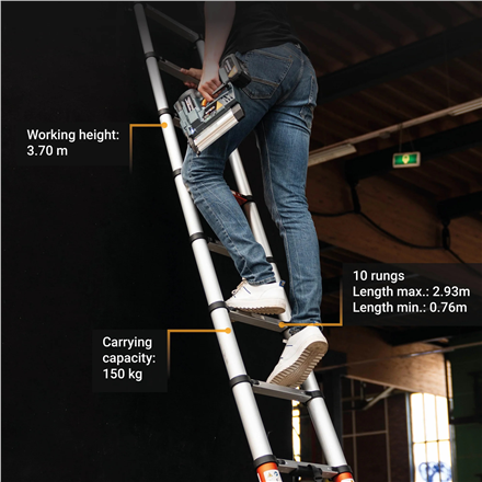 Batavia B.V. | Giraffe AIR Telescopic Ladder 2.93 m