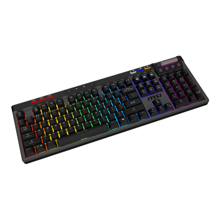 MSI STRIKE PRO WIRELESS | Gaming keyboard | Wireless | US | Black | 2.4 GHz Wireless