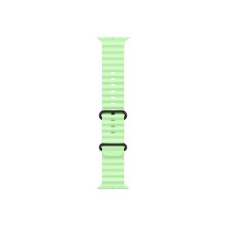 Apple | 49mm Neon Green Ocean Band - Black Titanium Finish