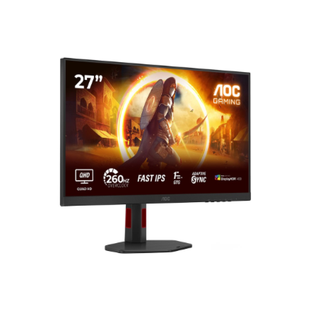 AOC | Q27G4ZR | 27 " | Fast IPS | QHD | 16:9 | 240 Hz | 1 ms | 2560 x 1440 pixels | 400 cd/m² | HDMI