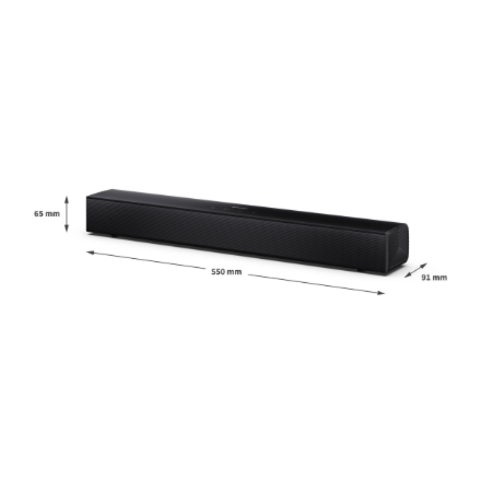 Sharp Compact 2.0 Soundbar | HT-SB121 | 120 W | Bluetooth | Black | Wireless connection