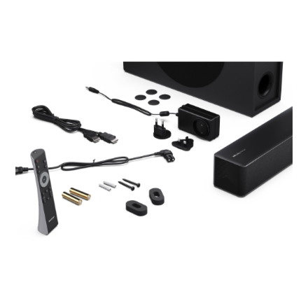 Sharp 2.1 Dolby Atmos/DTS Virtual:X Soundbar with Slim Wireless Subwoofer | HT-SBW310 | 330 W | Blue