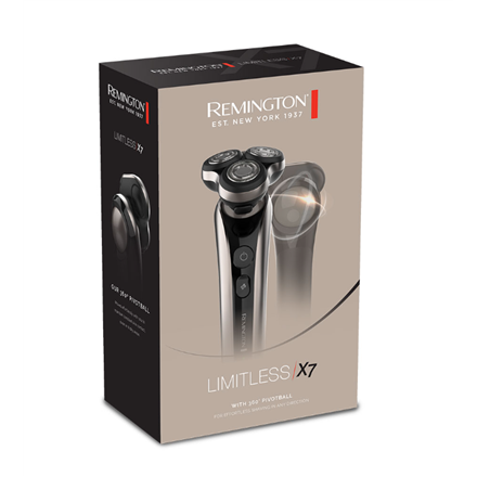 Remington Rotary Shaver | XR1770 X7 Limitless | Operating time (max) 60 min | Black/Dark Champagne