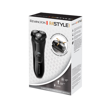 Remington Shaver | R3600 R4 Style Series | Operating time (max) 40 min | Black