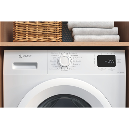 INDESIT Washing Machine | IM 864 MY TIME EE | Energy efficiency class A | Front loading | Washing ca