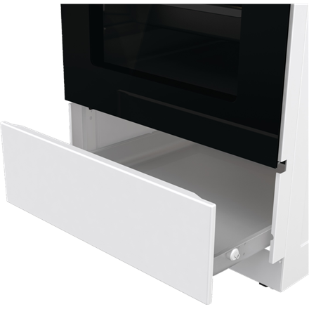 Gorenje Cooker | GEC5A21WG-B | Hob type Electric | Oven type Electric | White | Width 50 cm | Grilli
