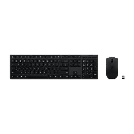 Lenovo Professional Wireless Rechargeable Combo Keyboard and Mouse | Keyboard and Mouse Set | Wirele