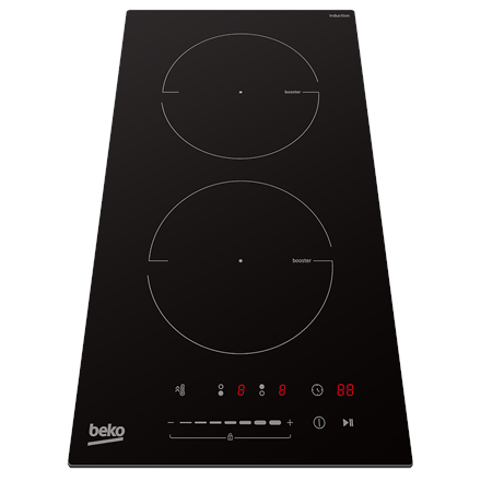 BEKO Hob | HDI32400TO | Induction | Number of burners/cooking zones 2 | Touch control | Timer | Blac