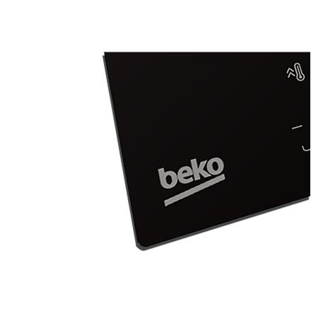 BEKO Hob | HDI32400TO | Induction | Number of burners/cooking zones 2 | Touch control | Timer | Blac