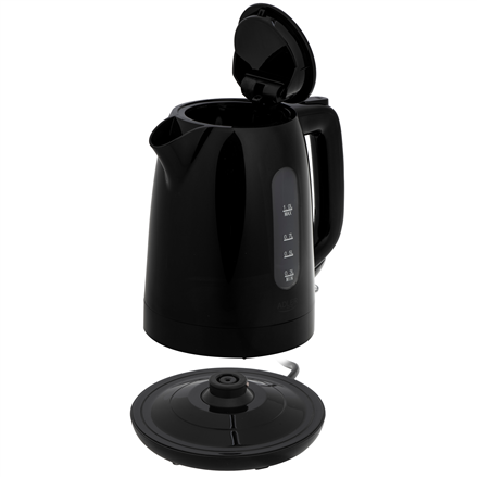 Adler Kettle | AD 1380b | Electric | 2200 W | 1 L | Polypropylene | 360° rotational base | Black