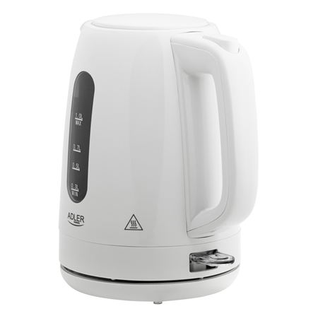 Adler Kettle | AD 1380w | Electric | 2200 W | 1 L | Polypropylene | 360° rotational base | White