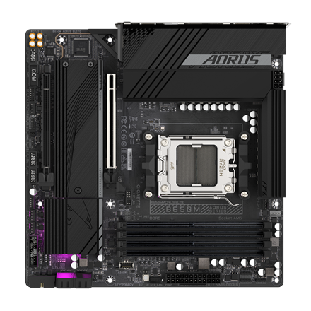 Gigabyte B650M AORUS ELITE (rev. 1.3) | Processor family AMD | Processor socket AM5 | DDR5 | Support
