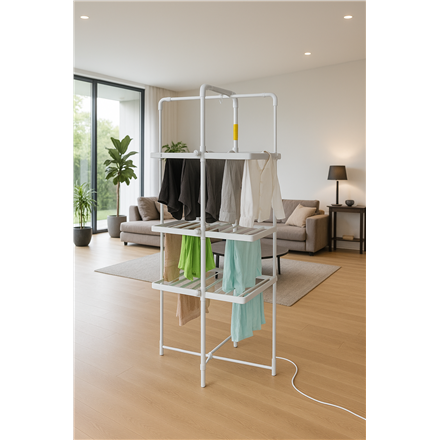 Adler | Foldable Electric Clothes Dryer | AD 7829 | 300 W | Silver/White