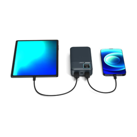 PORT CONNECT External USB-C battery | 20000 mAh | Blue