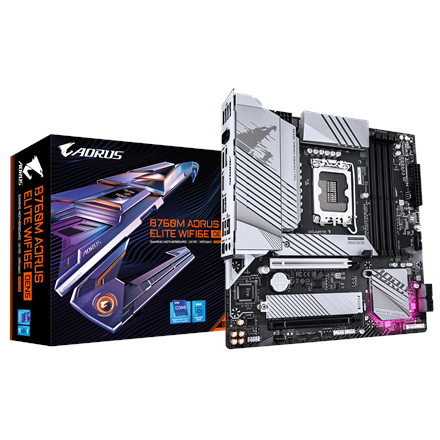 Gigabyte B760M AORUS ELITE WIFI6E GEN5 | Processor family Intel | Processor socket LGA1700 | DDR5 | 
