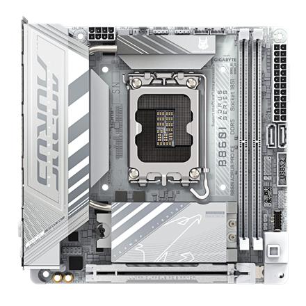 Gigabyte B860I AORUS PRO ICE | Processor family Intel | Processor socket LGA1851 | DDR5 | Supported 