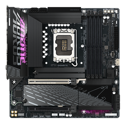 Gigabyte B860M AORUS ELITE WIFI6E | Processor family Intel | Processor socket LGA1851 | DDR5 | Suppo