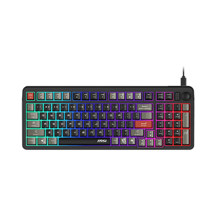 MSI FORGE GK110 US | Gaming keyboard | Wired | US | Black | USB 2.0 | Membrane