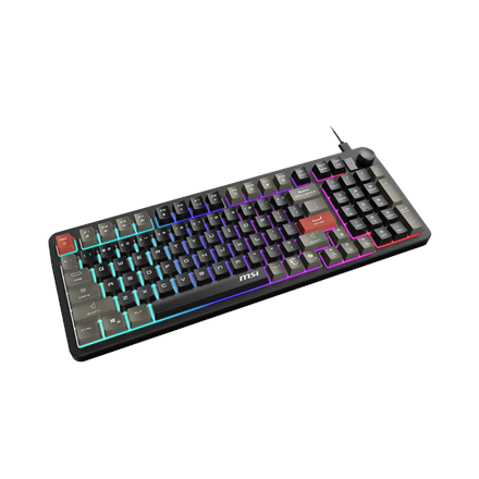 MSI FORGE GK110 US | Gaming keyboard | Wired | US | Black | USB 2.0 | Membrane