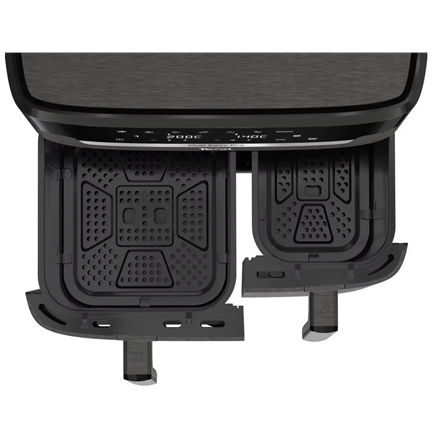 TEFAL | Air Fryer | EY942HE0 Easy Fry Dual XXL | Power 2700 W | Capacity 11 L | Black