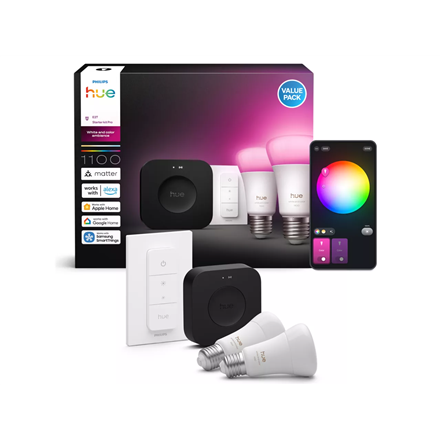 Philips Hue WCA A60 E27 2KIT SW Pro EU | E27 | White and colored light