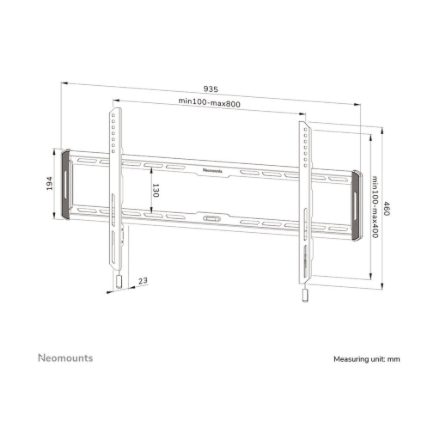 Neomounts WL30-550BL18 TV mount wall 43-86" - ultra-flat - easy install