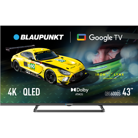 Blaupunkt QLED TV | 43QBG6000S | 43 | Smart TV | Google TV | Black