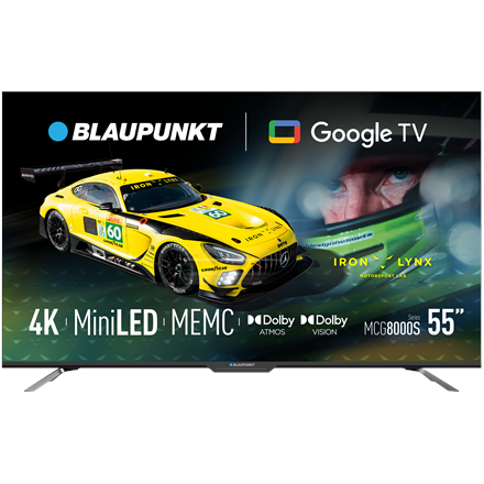 Blaupunkt Mini LED TV | 55MCG8000S | 55 | Smart TV | Google TV | Black