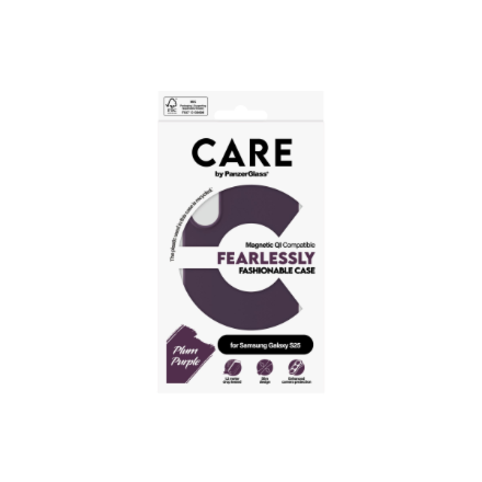 Etui CARE by PanzerGlass Fashion do Samsung Galaxy S25 fioletowy | PanzerGlass