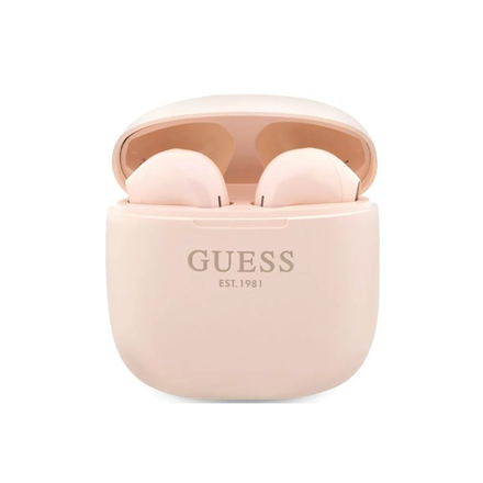 Guess Bluetooth headphones GUTWST26PSP TWS + docking station pink/pink Classic EST Logo | GUESS