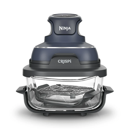 NINJA | 4-in-1 Portable Glass Air Fryer | FN101EUGY Crispi | Power 1700 W | Capacity 3.8 L | Blue/Bl
