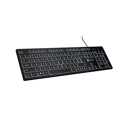 Natec Herring Glow | Keyboard | Wired | US | Black | USB Type-A