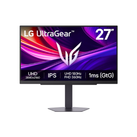LG 27G810A-B | 27 " | IPS | UHD | 16:9 | 180 Hz | 1 ms | 3840 x 2160 pixels | 400 cd/m² | HDMI ports
