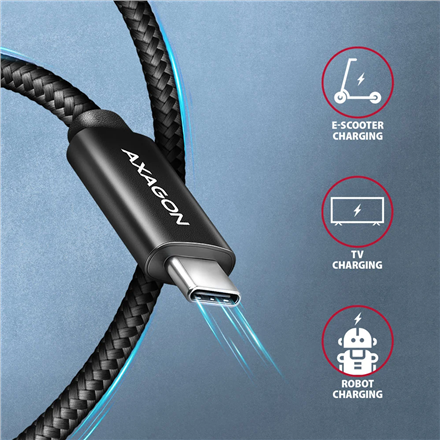 AXAGON NewGEN+ USB-C to USB-C 4 Gen 3×2/240 W cable