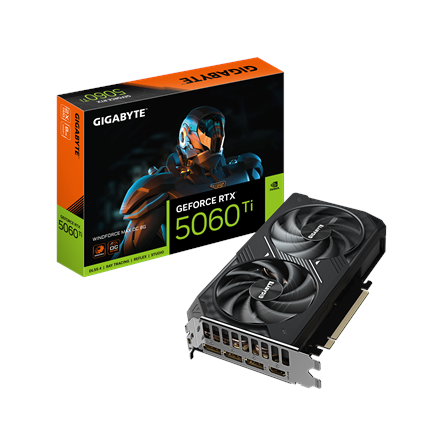 Gigabyte GeForce RTX 5060 Ti WINDFORCE MAX OC 8G | NVIDIA | 8 GB | GeForce RTX 5060 Ti | GDDR7 | HDM